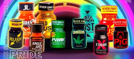 Diversas botellas de poppers